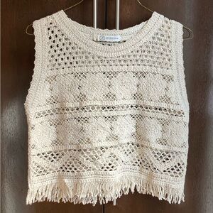 Z STUDIO Fringe Cotton Top